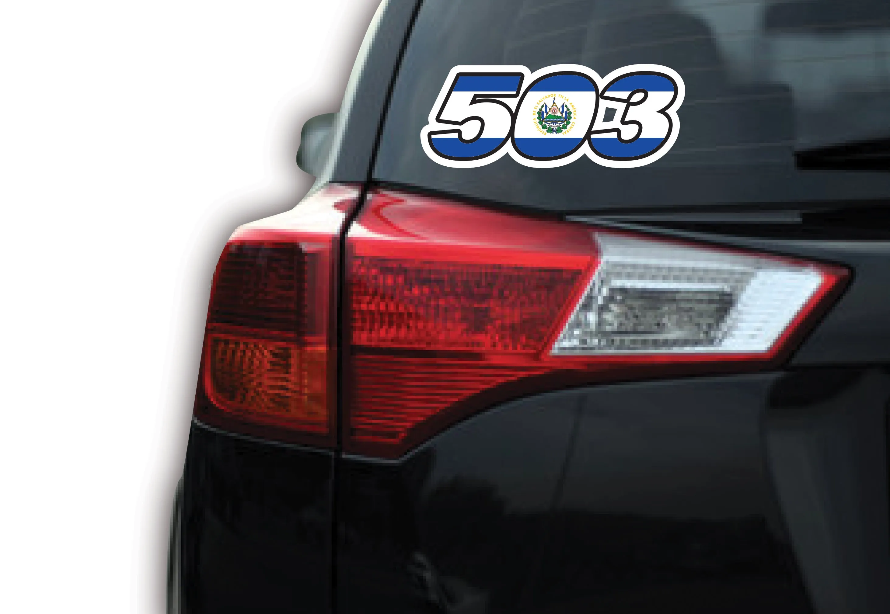 503 Area Code Decal Car Window Laptop Vinyl Sticker El Salvador Guanaco