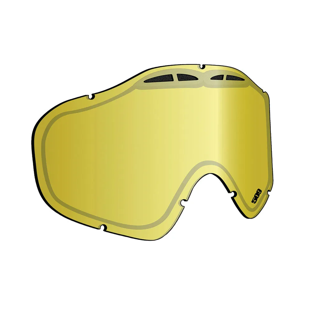 509 509-X5LEN-13-GD Sinister X5 Snowmobile Lens Anti-Fog Anti-Scratch Quick Change Gold
