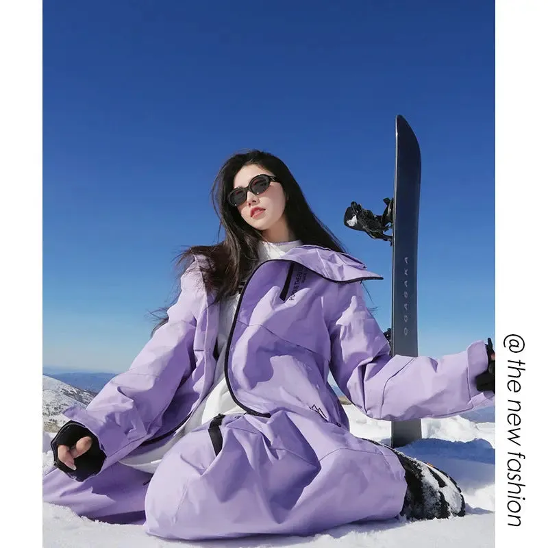 Affordable Adult Snowboarding Jacket & Pants Set Skiing Snow Suits