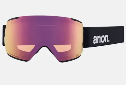 Anon M5 Goggles - Black with Perceive Variable Blue & Perceive Cloudy Pink Lenses and MFI Face Mask