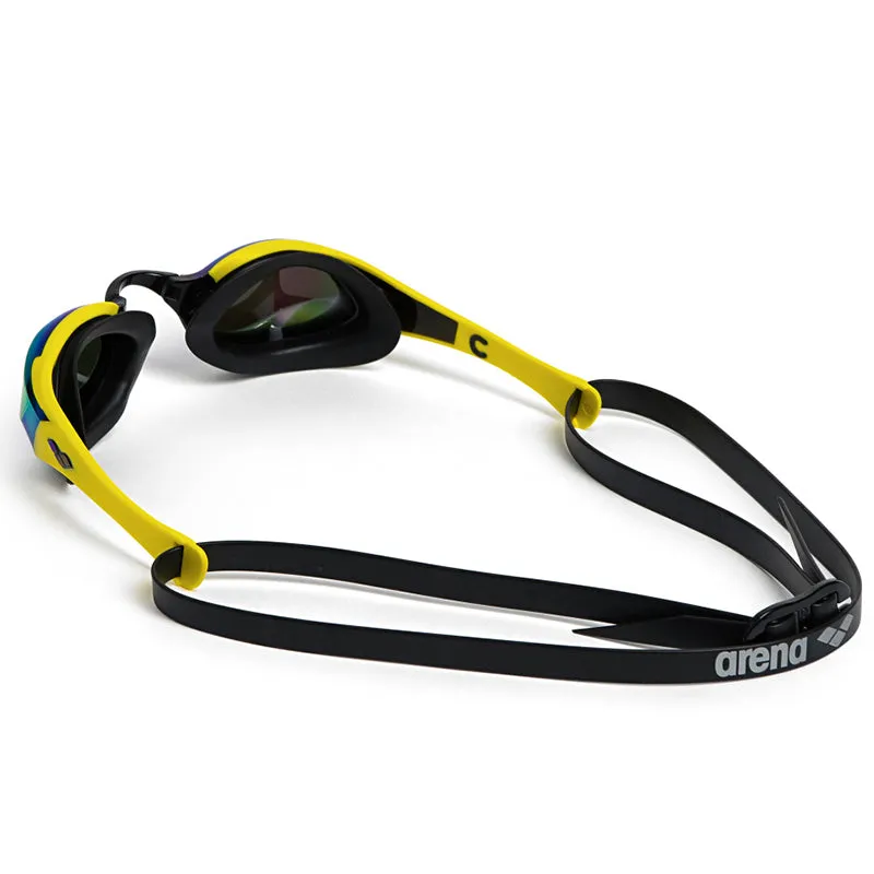 Arena - Cobra Edge Swipe Mirror Goggle - Emerald/Yellow/Black