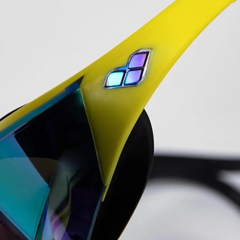 Arena - Cobra Edge Swipe Mirror Goggle - Emerald/Yellow/Black