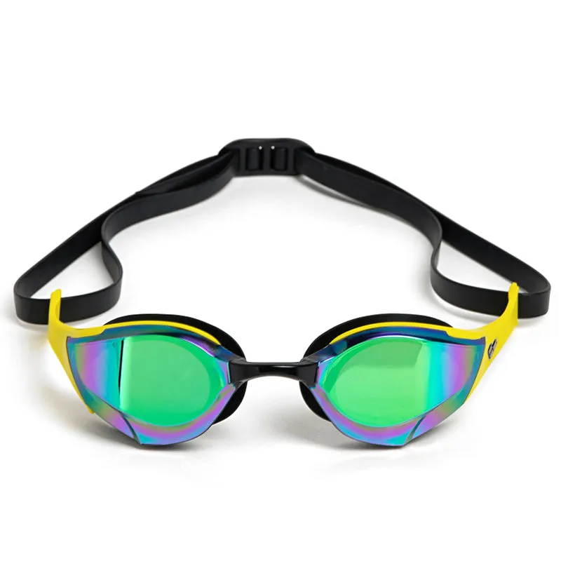 Arena - Cobra Edge Swipe Mirror Goggle - Emerald/Yellow/Black
