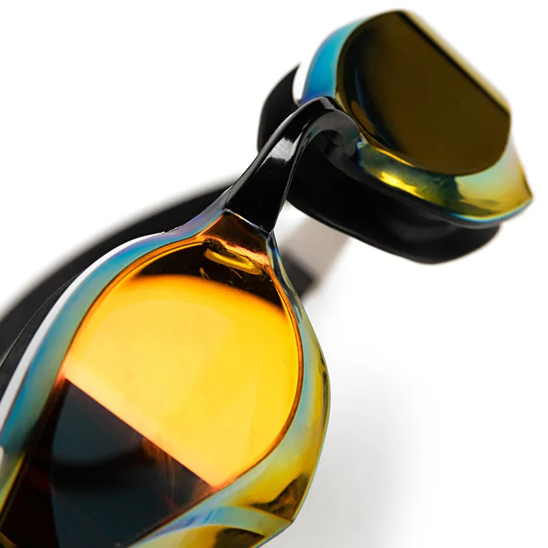 Arena - Cobra Edge Swipe Mirror Goggle - Gold/White/Black