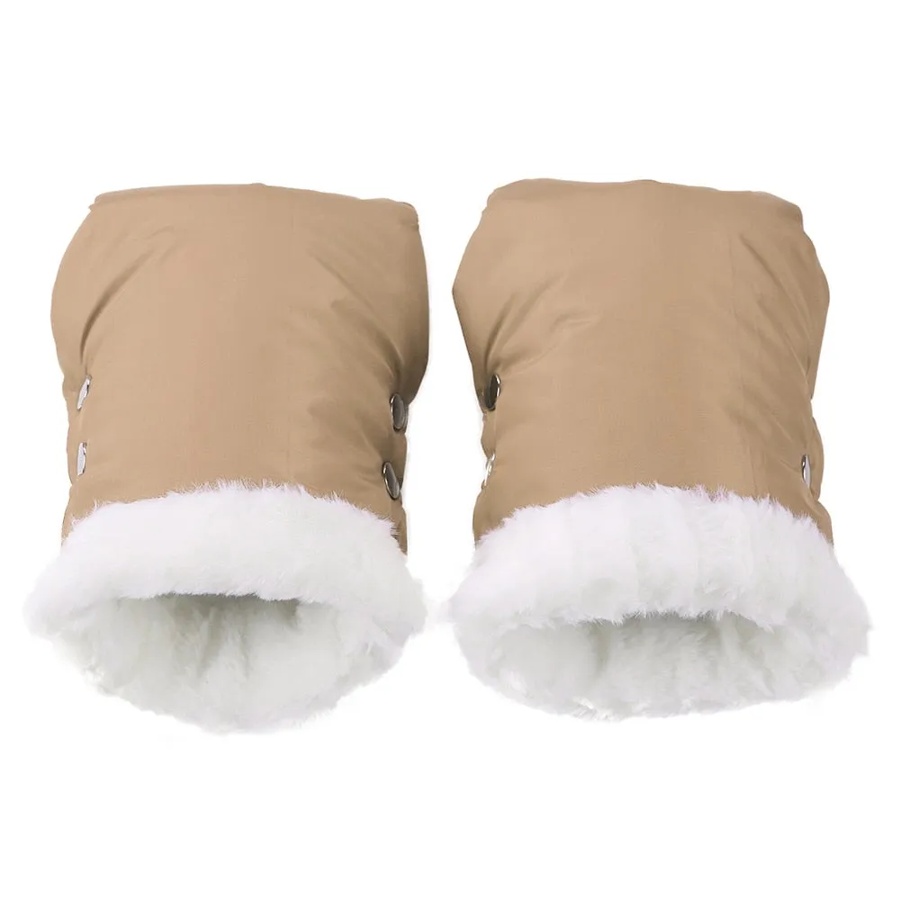 Baby Carriage Stroller Gloves Warm Fur Fleece Pram Hand High quality Portable Comfortable Waterproof Muff Baby Pushchair