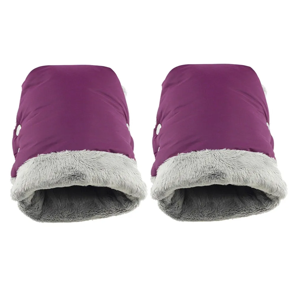 Baby Carriage Stroller Gloves Warm Fur Fleece Pram Hand High quality Portable Comfortable Waterproof Muff Baby Pushchair