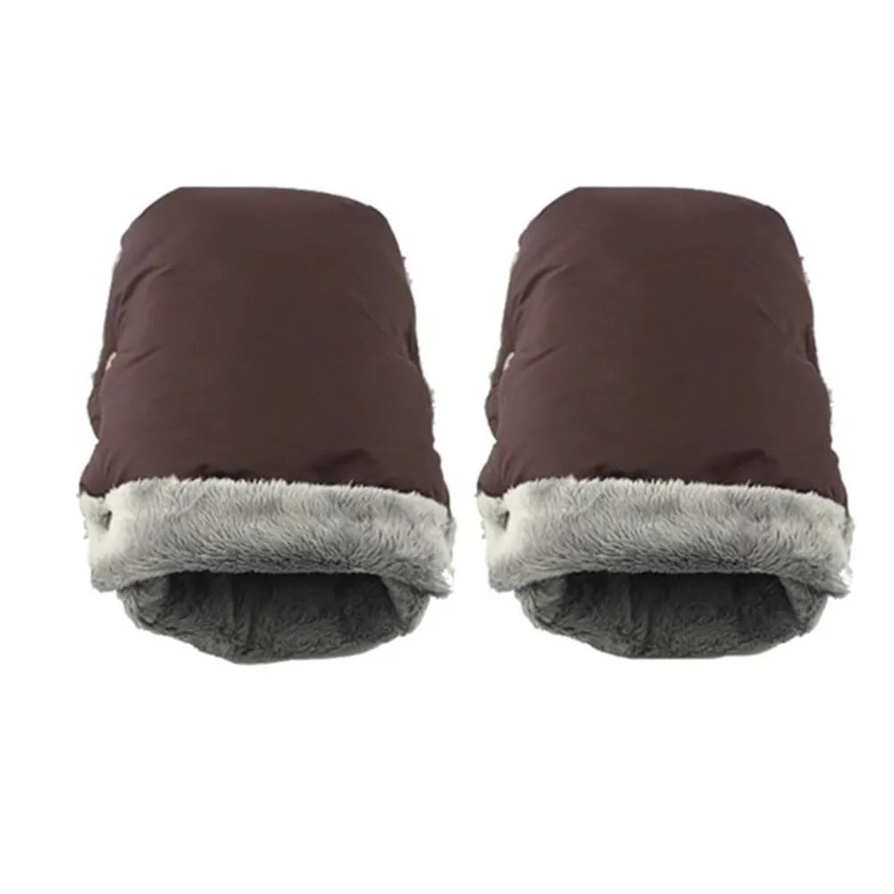 Baby Carriage Stroller Gloves Warm Fur Fleece Pram Hand High quality Portable Comfortable Waterproof Muff Baby Pushchair