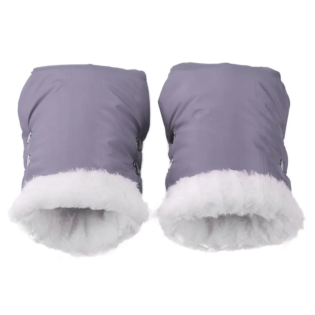 Baby Carriage Stroller Gloves Warm Fur Fleece Pram Hand High quality Portable Comfortable Waterproof Muff Baby Pushchair