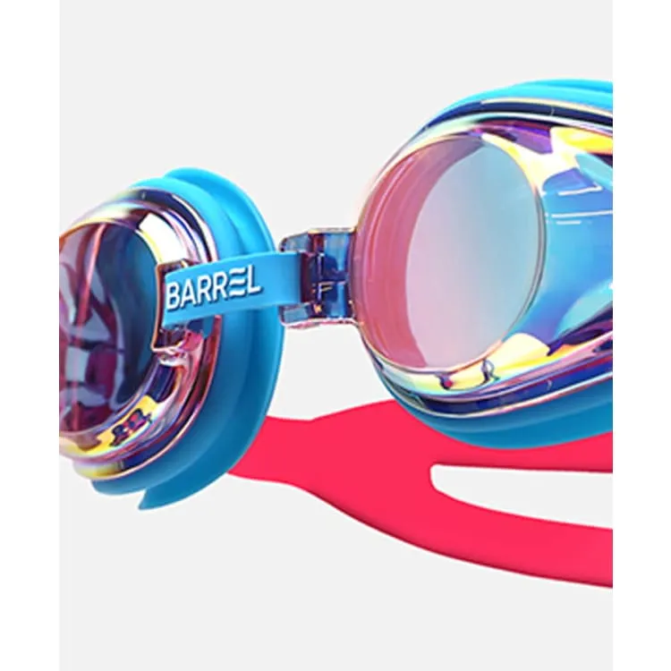 Barrel Kids Mirror Swim Goggles-PINK/PINK