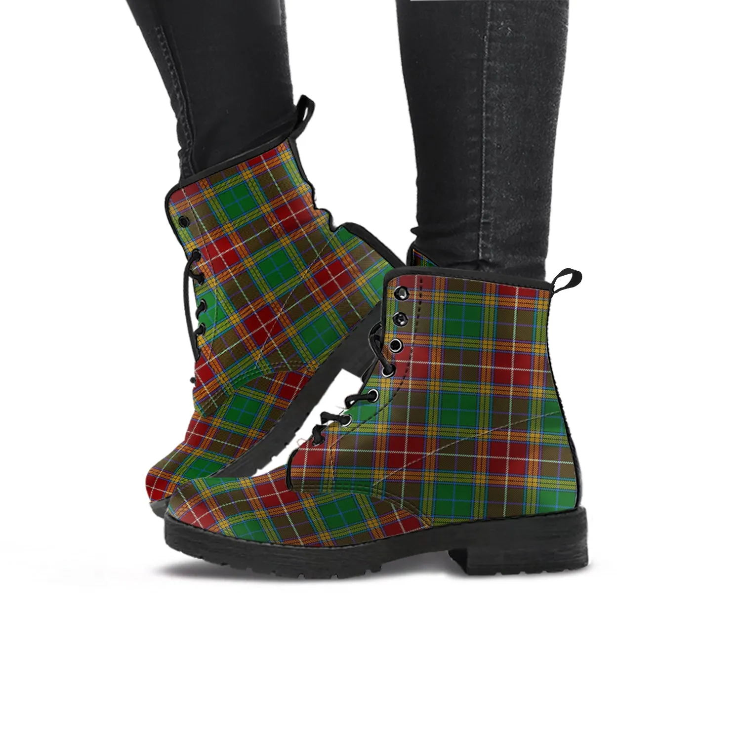 Baxter Tartan Leather Boots