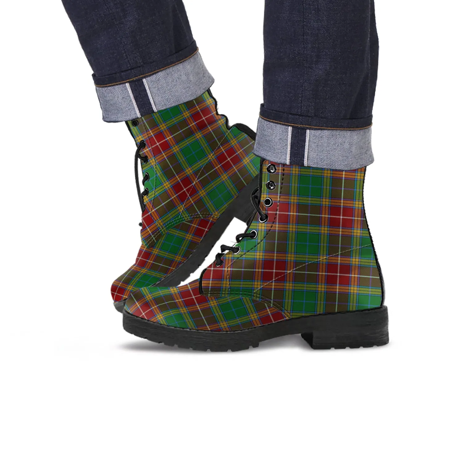 Baxter Tartan Leather Boots