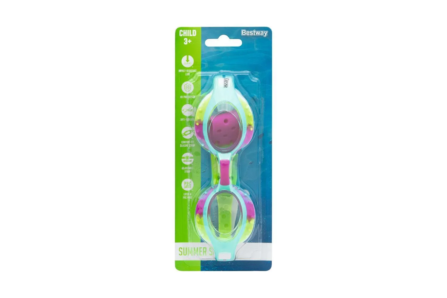 Bestway Summer Swirlâ„¢ Swim Goggles Ages 3 