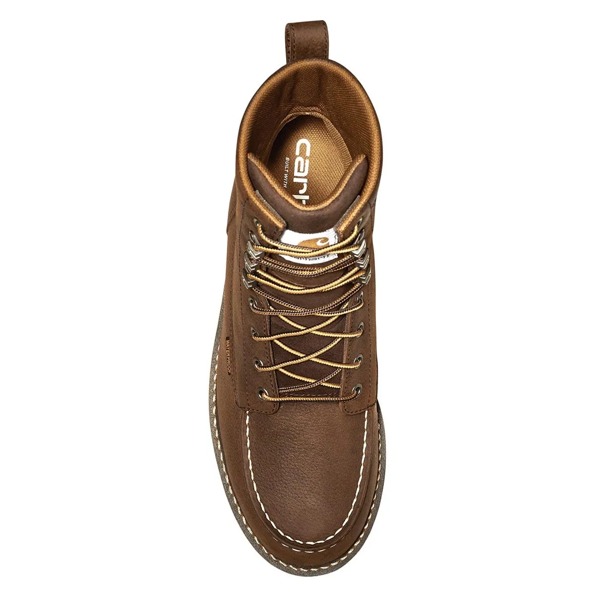 Carhartt Men's Waterproof 8" Moc Toe Wedge Boots - Brown