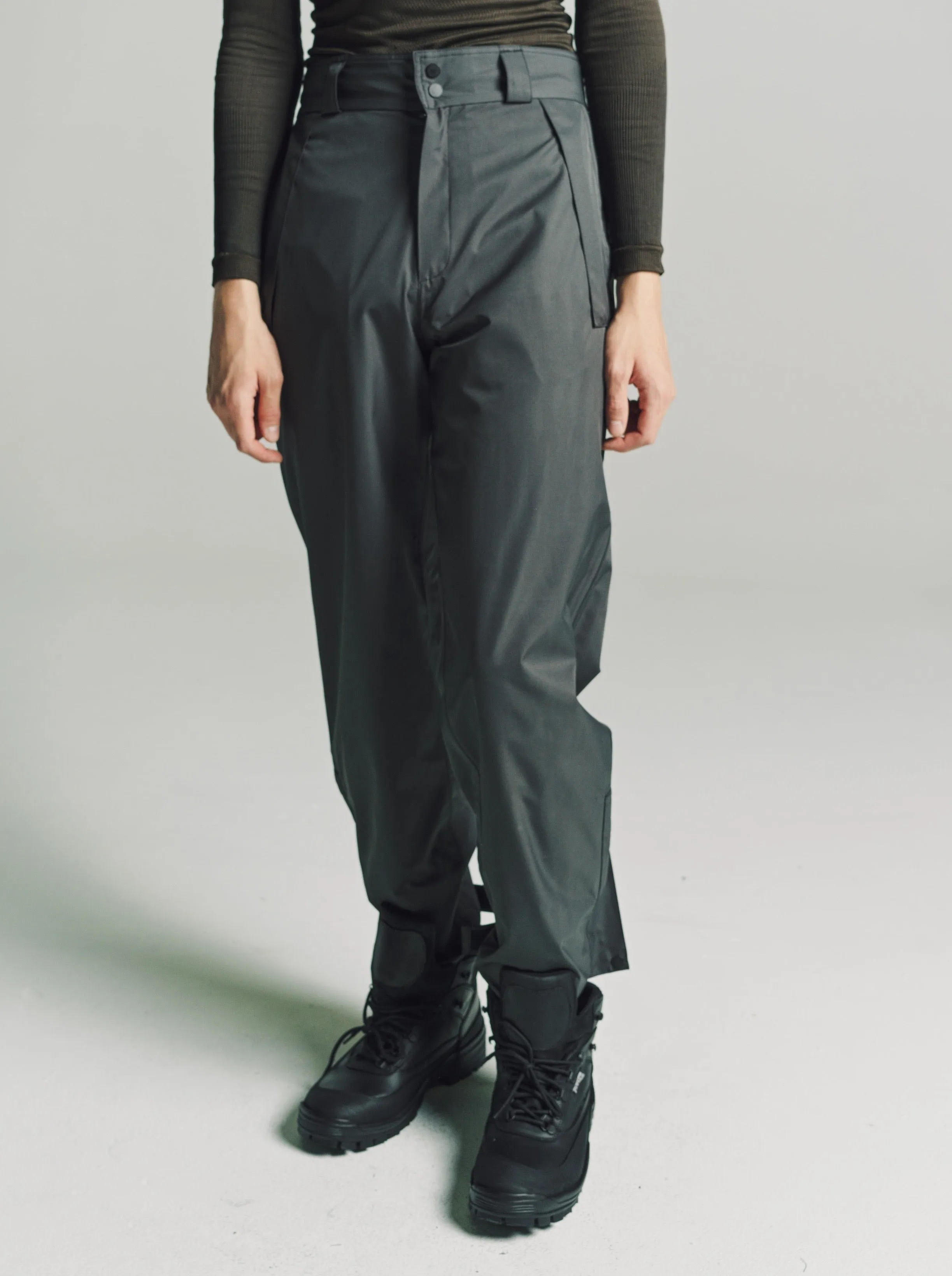 Coal Grey WR Laminated 2L Pants