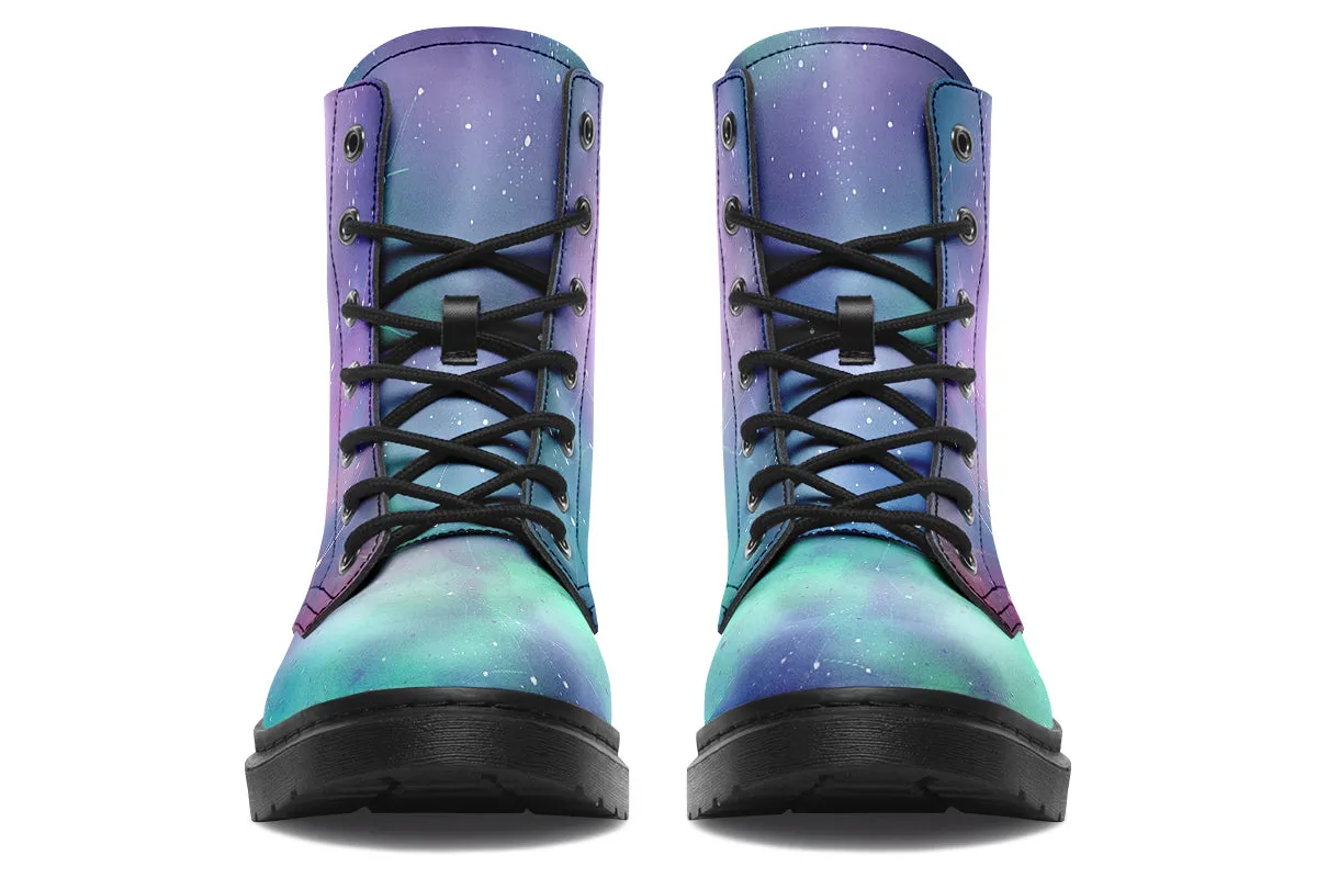 Dawn Boots - Vegan Leather Doc-Style Boots with Durable Stitched on Soles