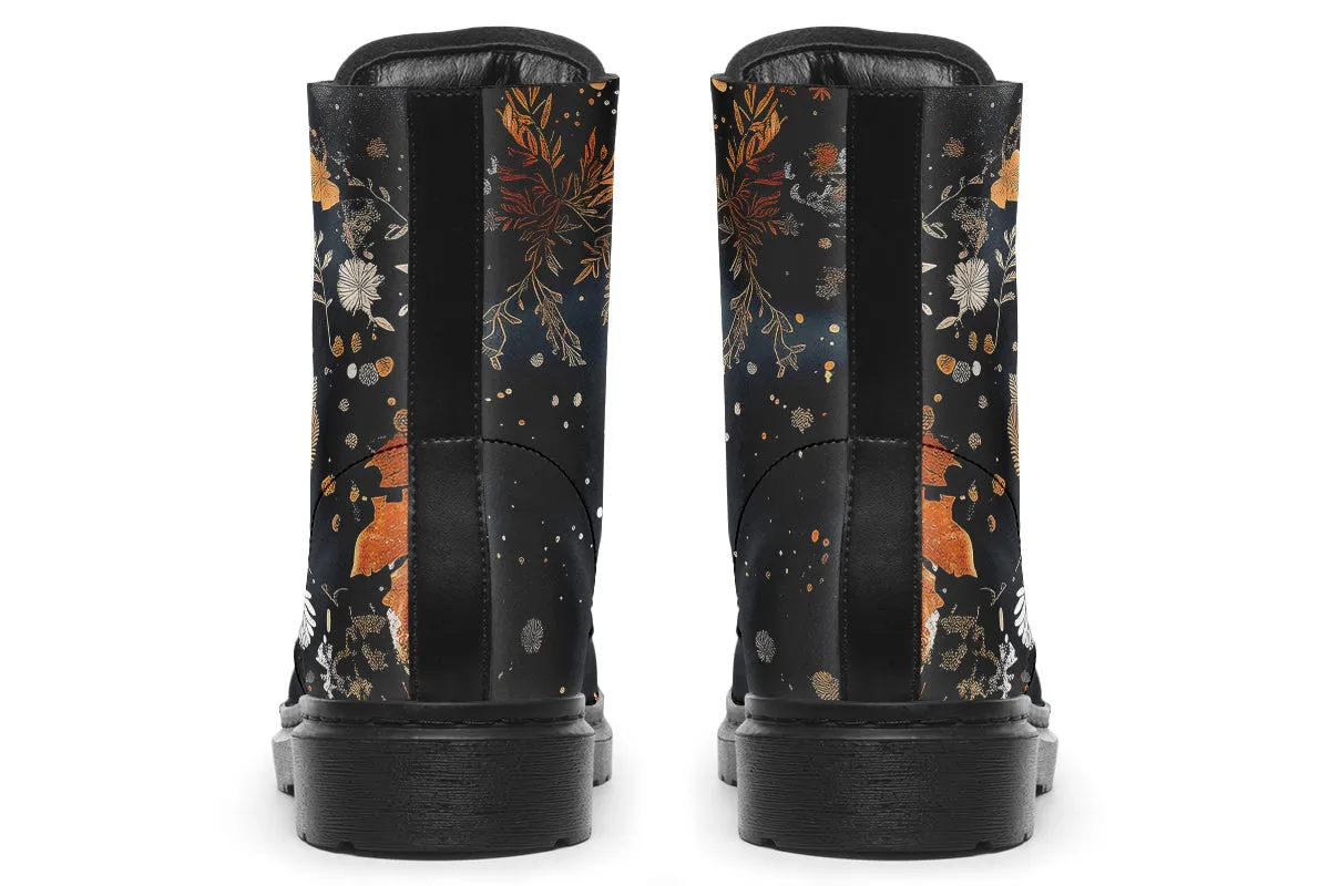 Emberfall Boots - Vegan Leather Doc-Style Boots with Durable Stitched on Soles