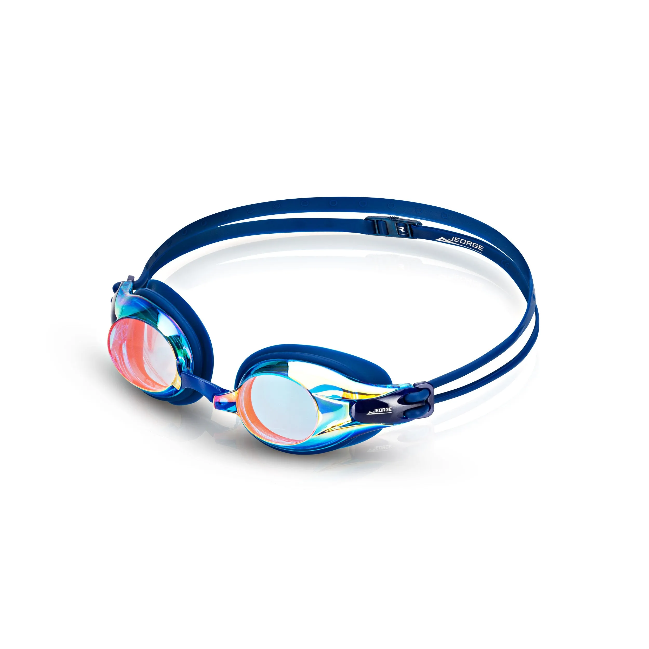 JEORGE Anti-fog UV-protection Mirrored Coating Racing or Training Goggles.