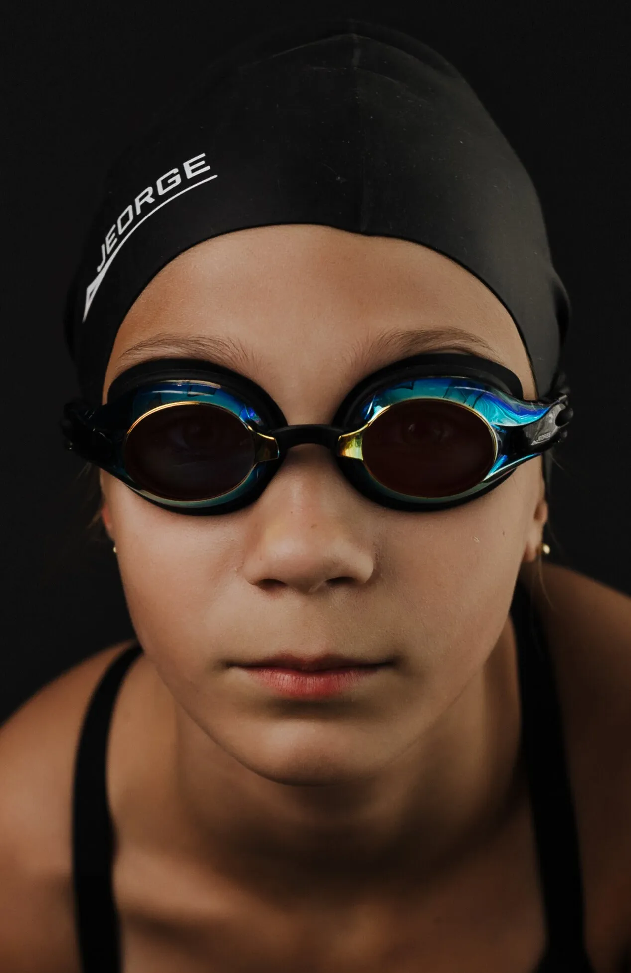 JEORGE Anti-fog UV-protection Mirrored Coating Racing or Training Goggles.