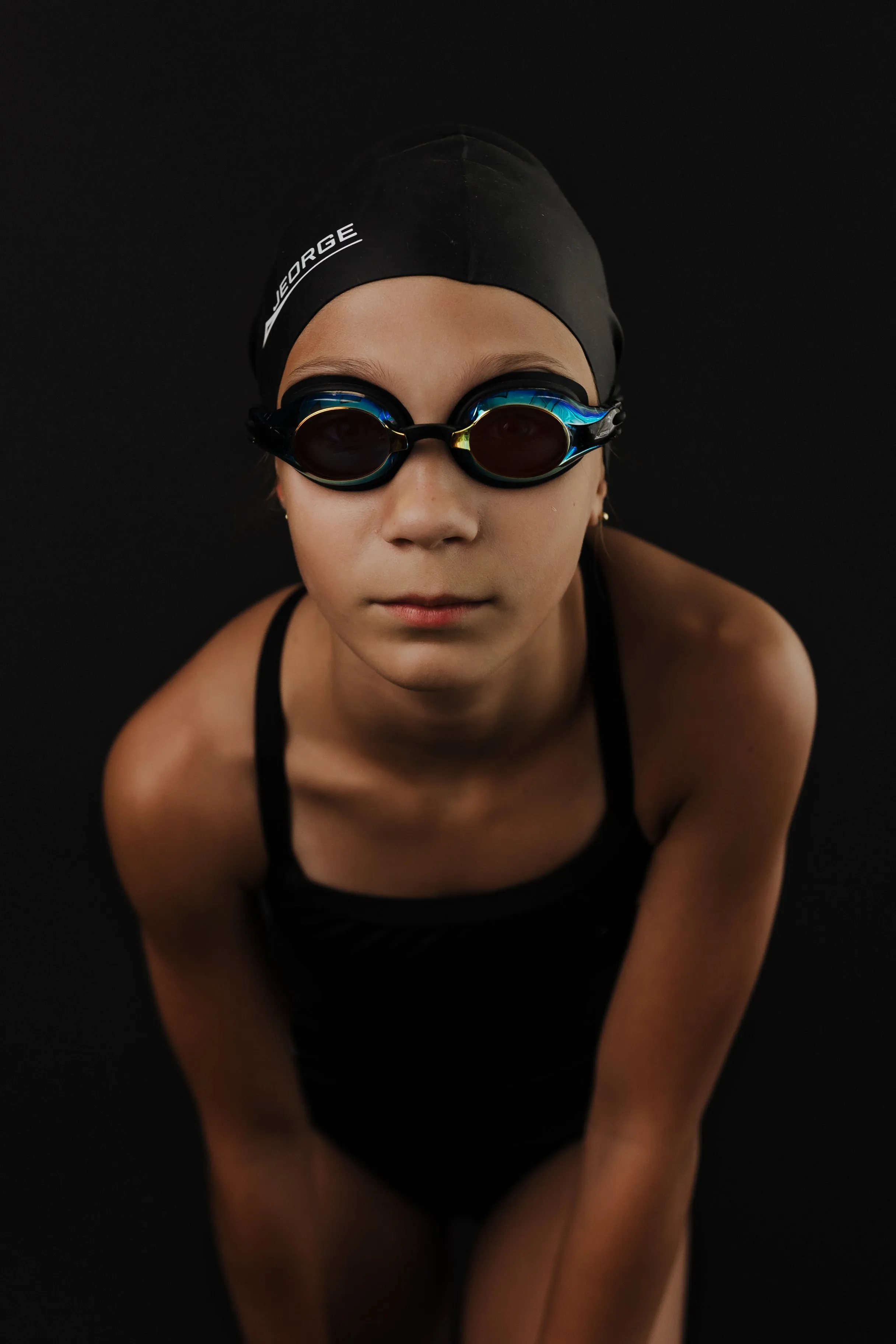JEORGE Anti-fog UV-protection Mirrored Coating Racing or Training Goggles.