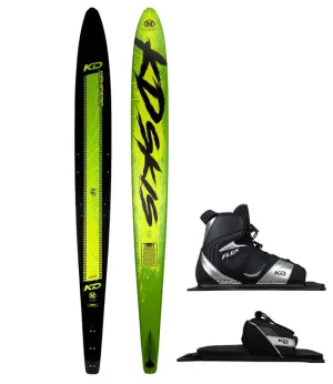 KD Krypton Slalom Ski with Flex Boot & RTP (2025)