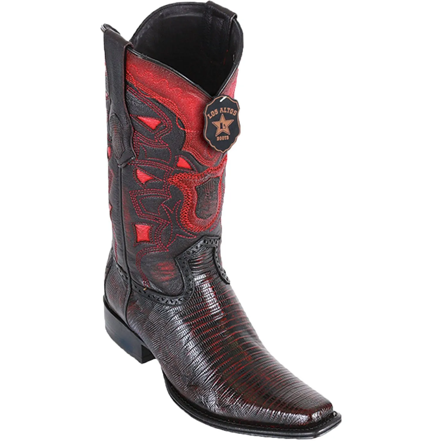 Men's Los Altos Lizard Skin European Square Toe Boots 7607
