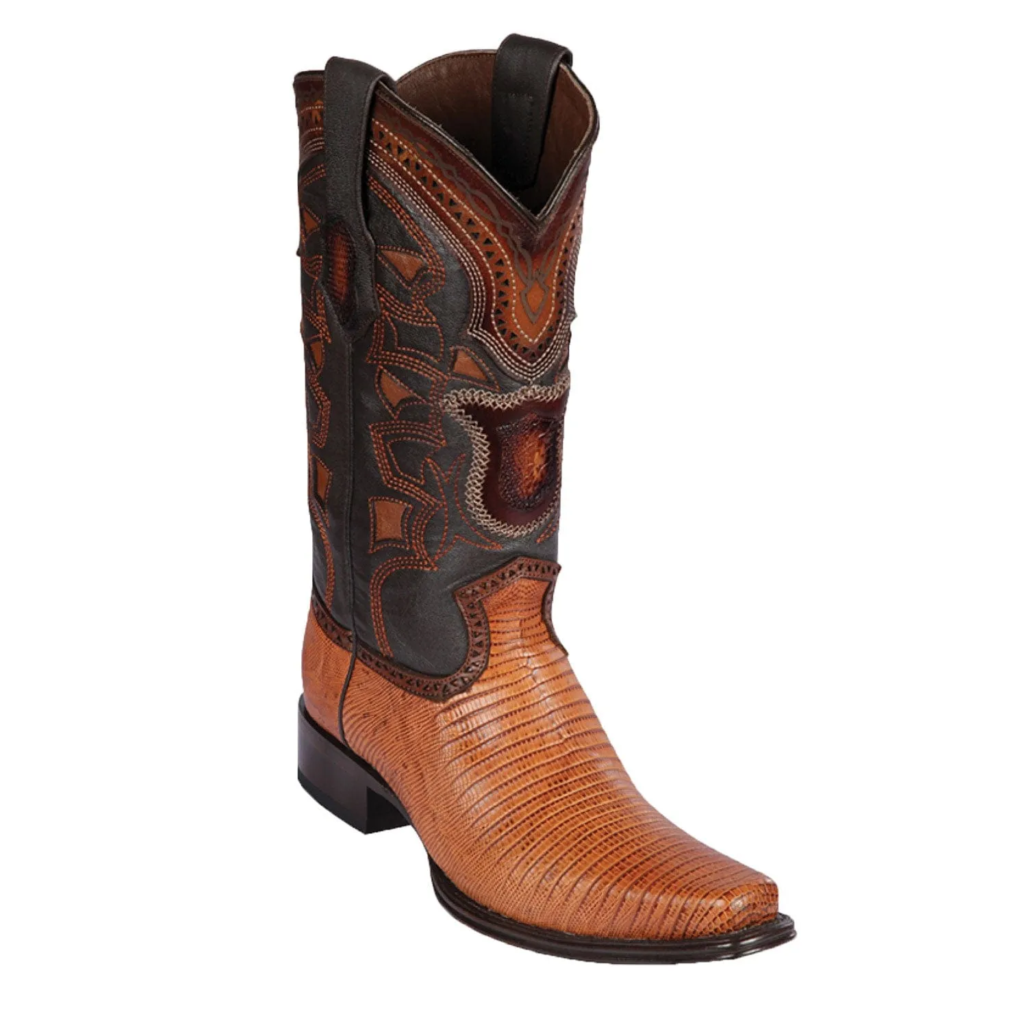 Men's Los Altos Lizard Skin European Square Toe Boots 7607