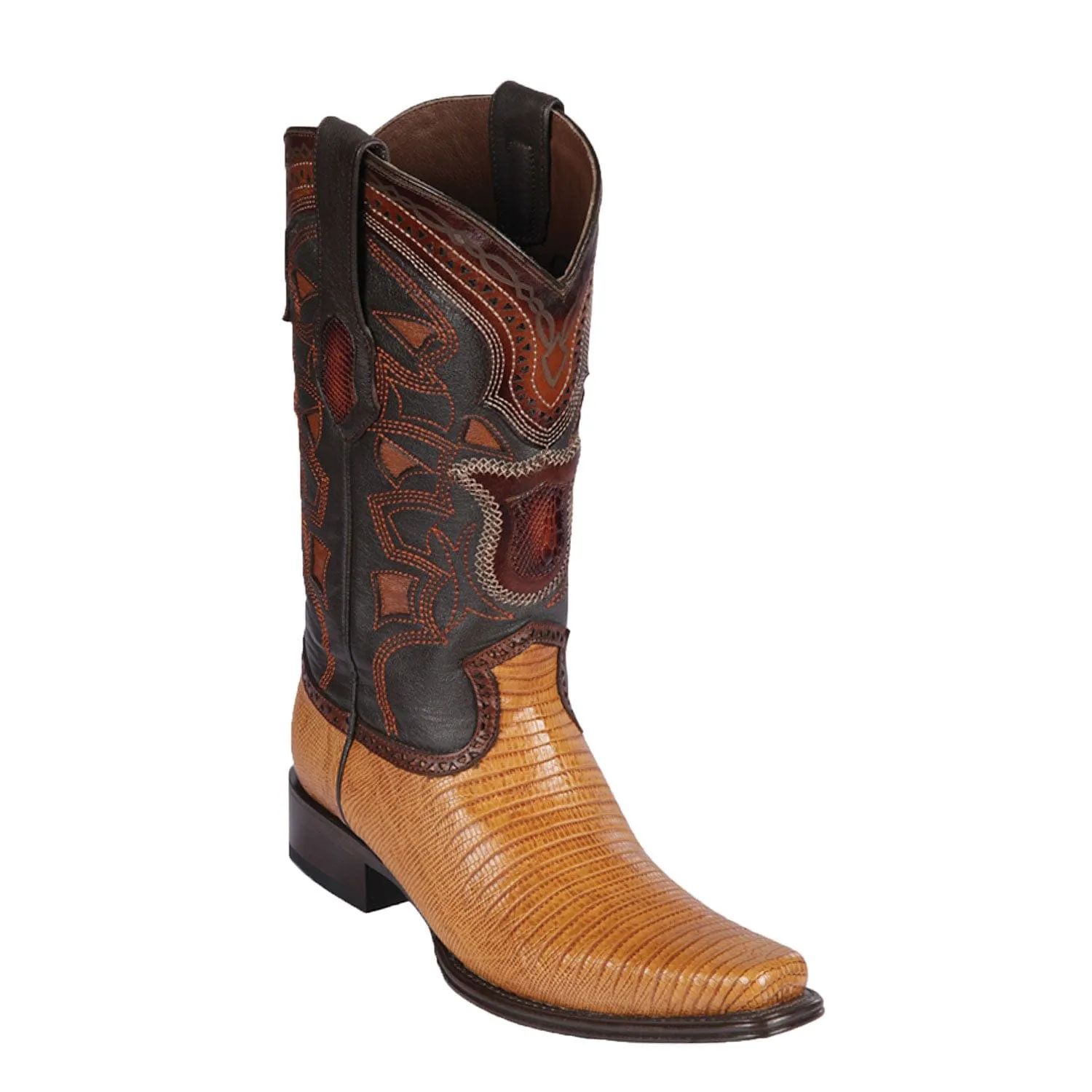 Men's Los Altos Lizard Skin European Square Toe Boots 7607