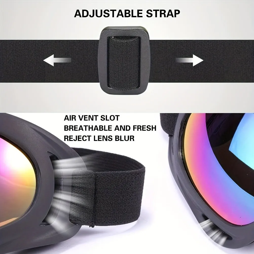 Polarized UV Protective Ski Goggles - Anti-Scratch & Dustproof, Multi-Layer Lens Snowboard Goggles for Men and Women