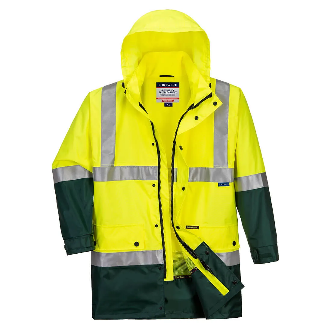 Portwest Eyre Lightweight Hi-Vis Rain Jacket with Tape (MJ306)