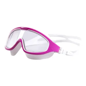 Swimming Goggles Plain/Myopia Waterproof Anti-Fog Adult Unisex Large Frame Swimming Glasses