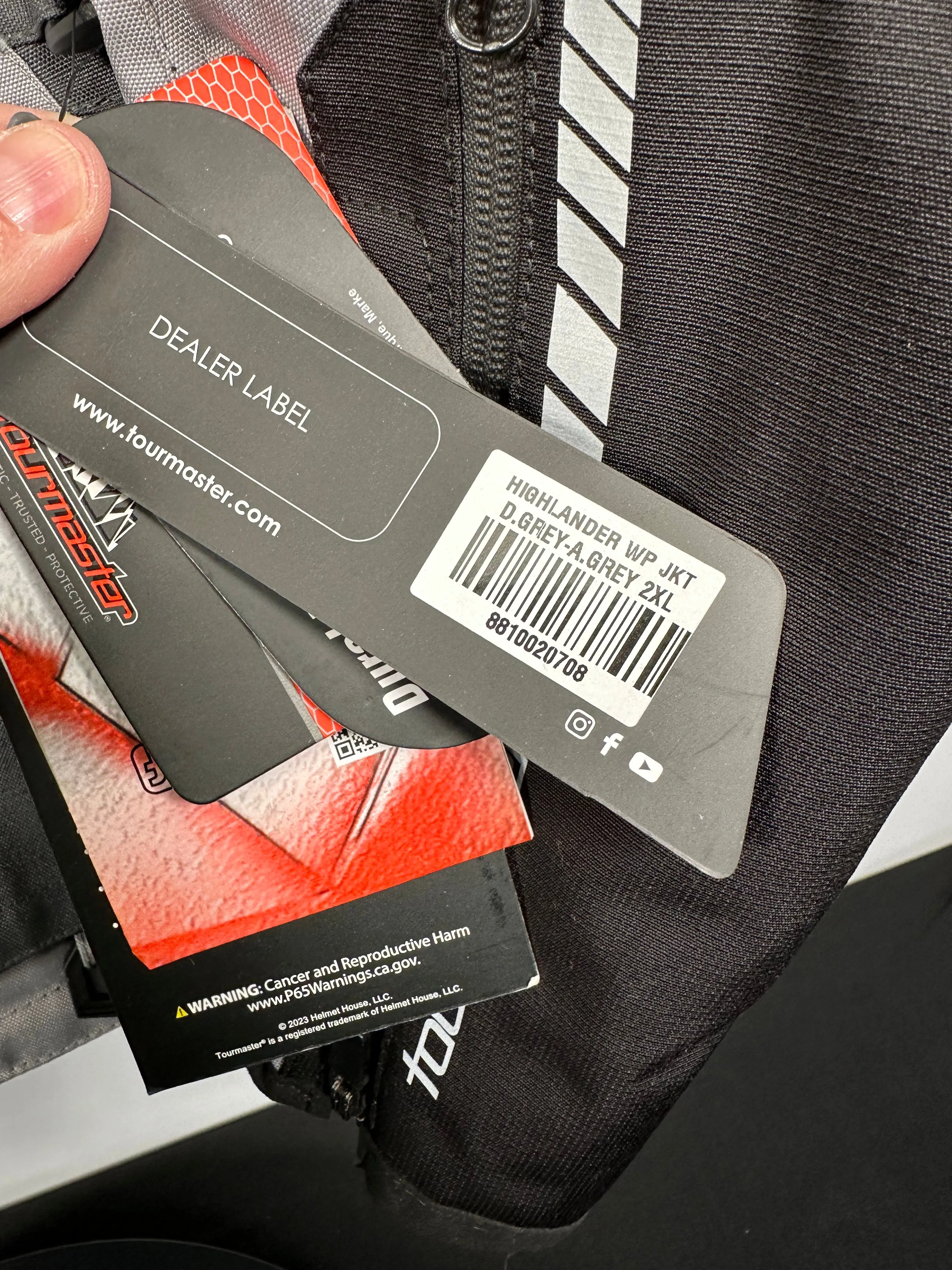 Tourmaster Highlander Wp Jacket - Grey/Grey - Size 2XL