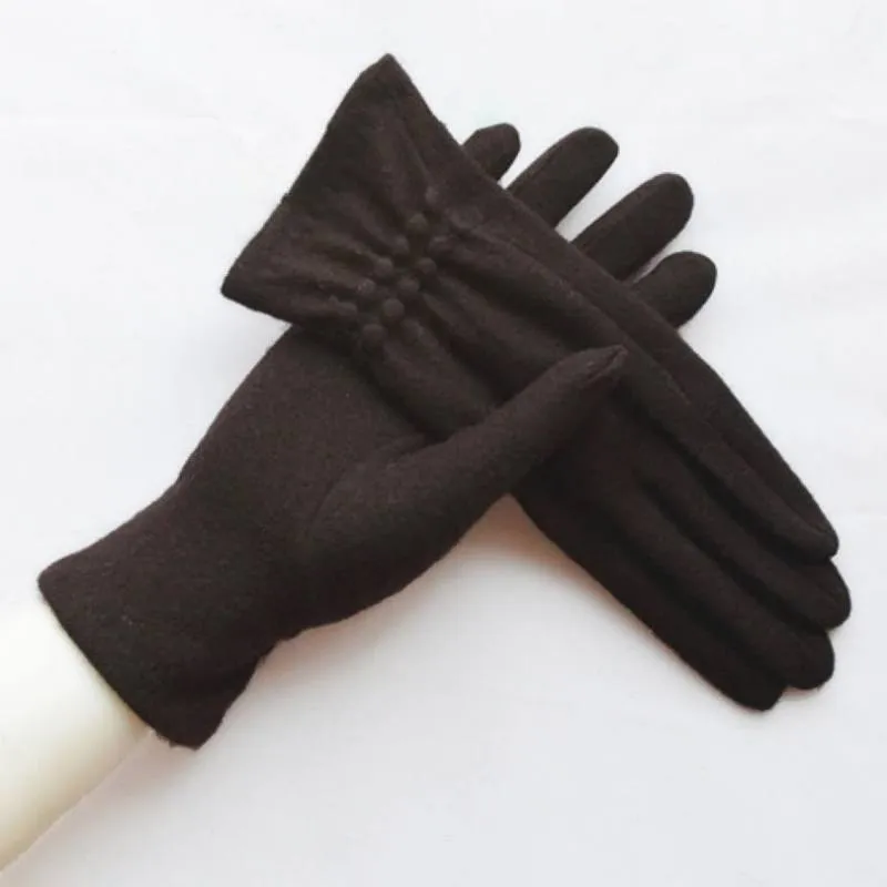 Warm Winter Pleat Gloves