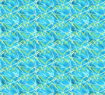 Winter Sports Color Slash Blue Fabric